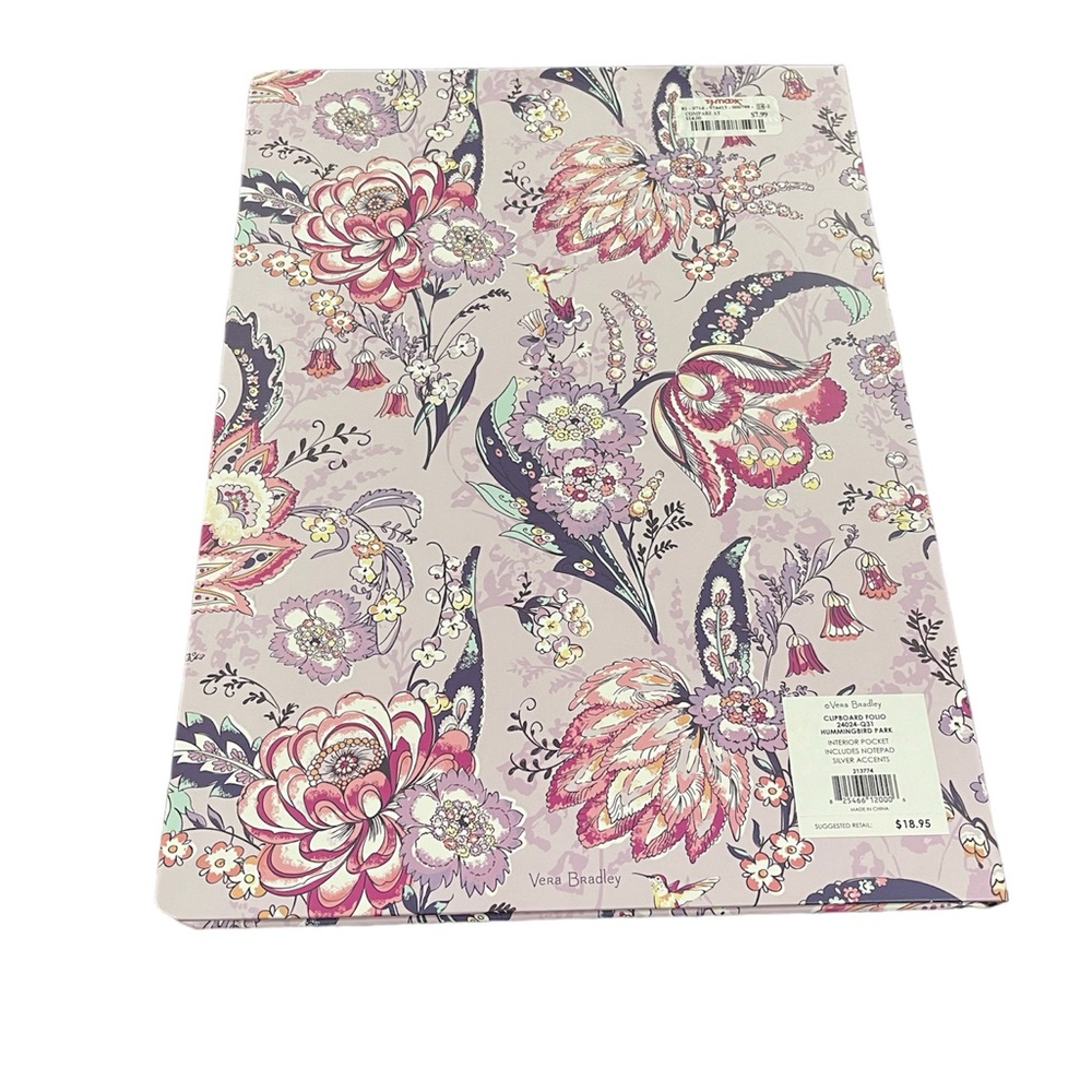 Vera Bradley Folio Clipboard in Hummingbird Park (NWT) - Picture 4 of 4